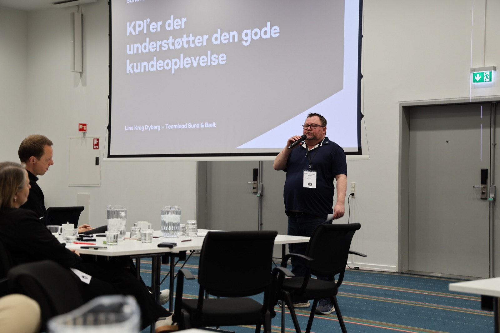 Line Krog Dyberg fra Brobizz (Sund & Bælt) på scenen