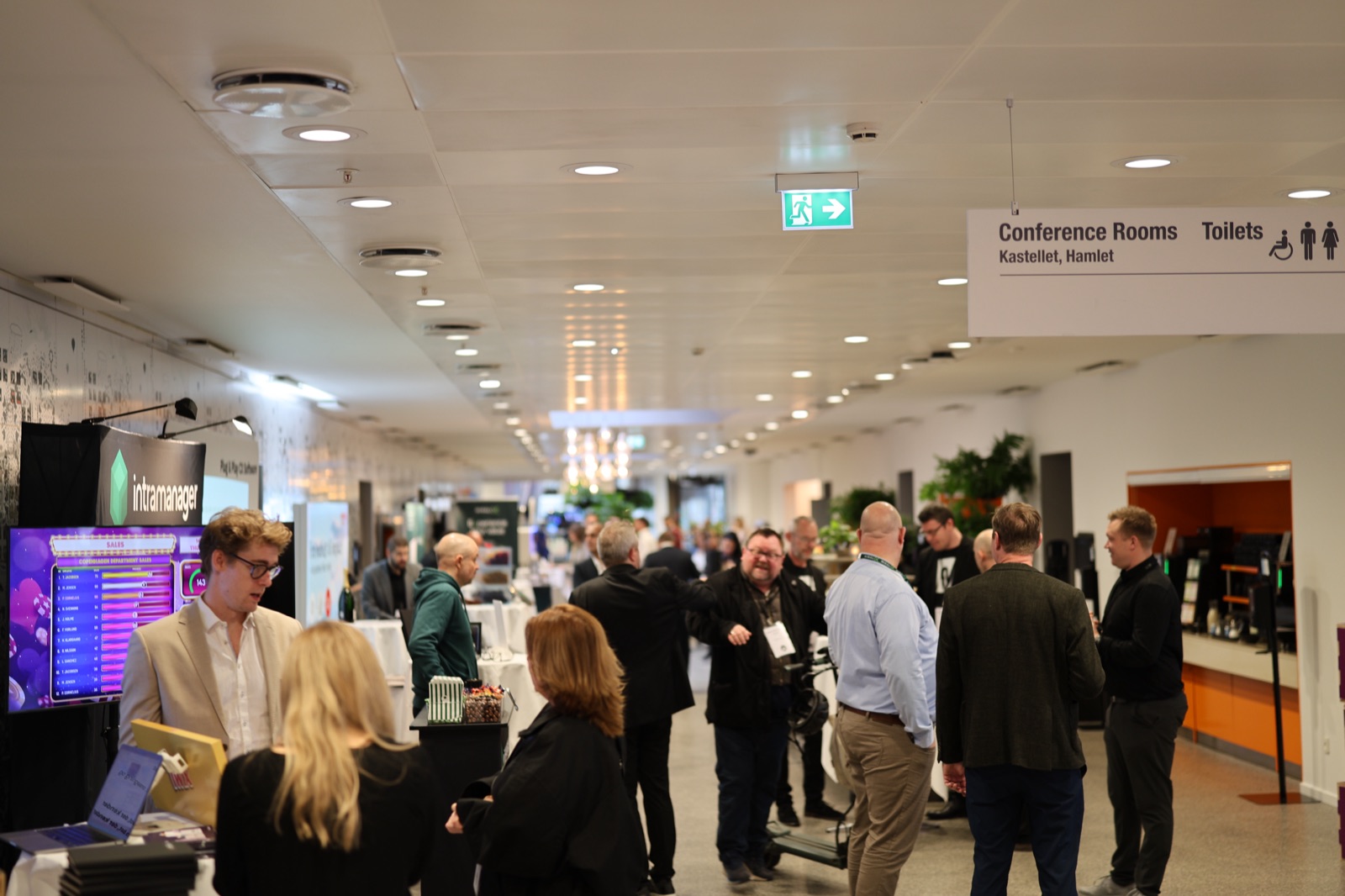 Udstillingsområdet og konferencelokaler