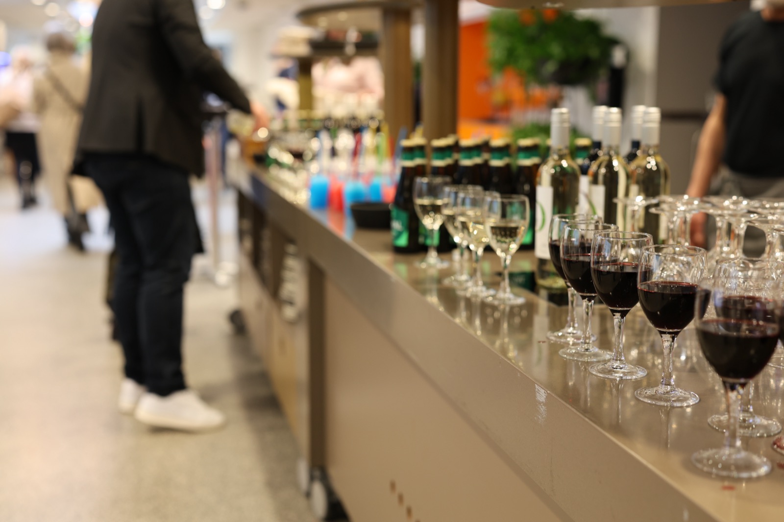 Networking-reception i udstillingsområdet